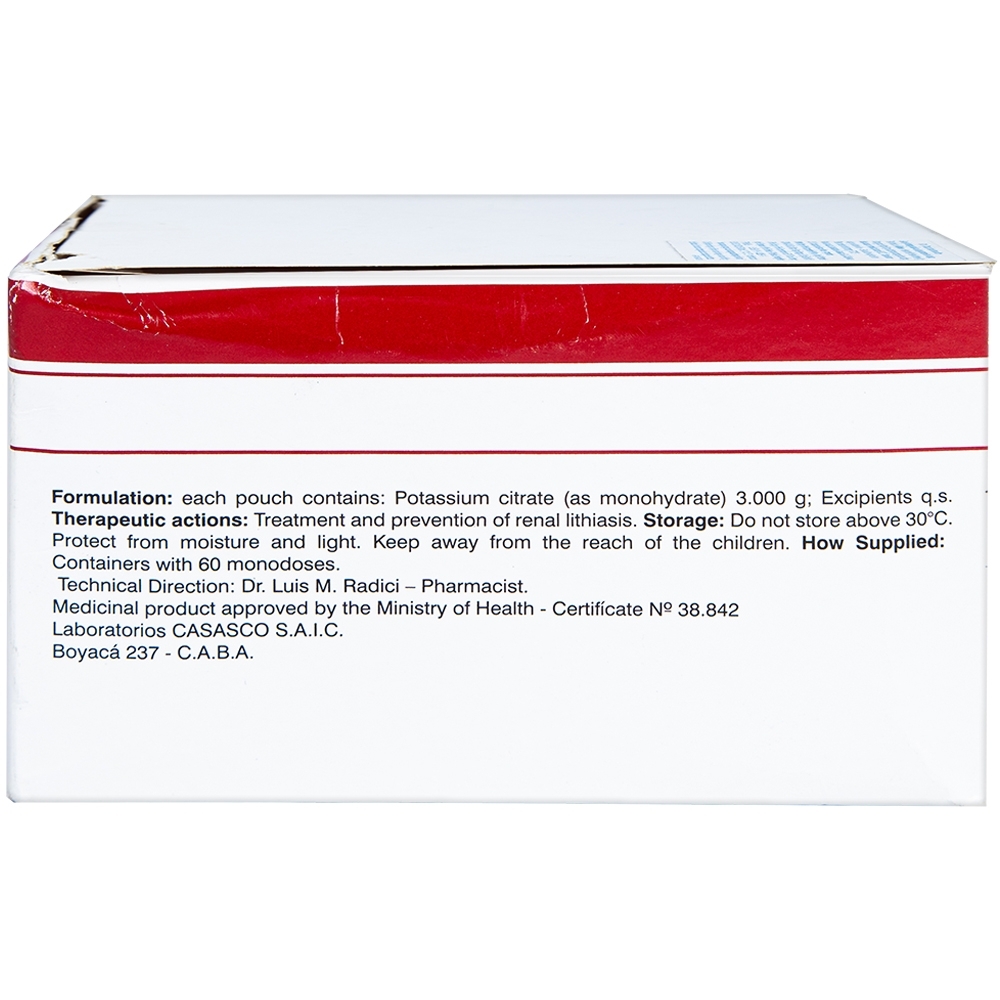 Hình ảnh Bột pha uống U-Stone Casasco điều trị và phòng ngừa sỏi thận (60 gói)