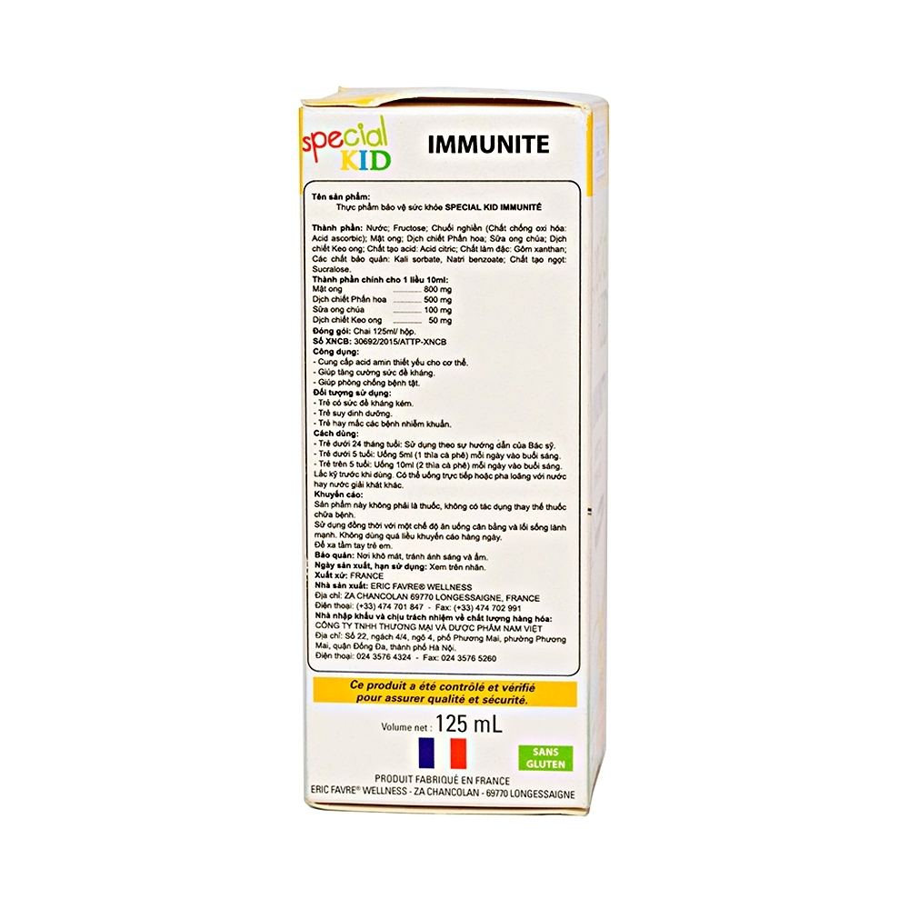 Hình ảnh Siro Pecial Kid Immunite tăng cường sức đề kháng, giảm nguy cơ mắc các bệnh do nhiễm khuẩn (125ml)