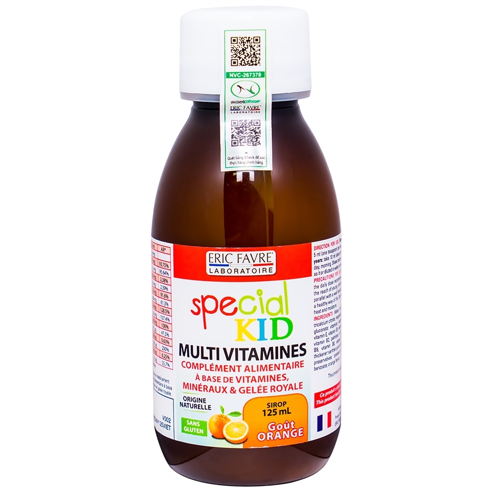 Hình ảnh Siro Special Kid Multivitamines bổ sung Vitamin và khoáng chất giúp tăng cường sức đề kháng (125ml)