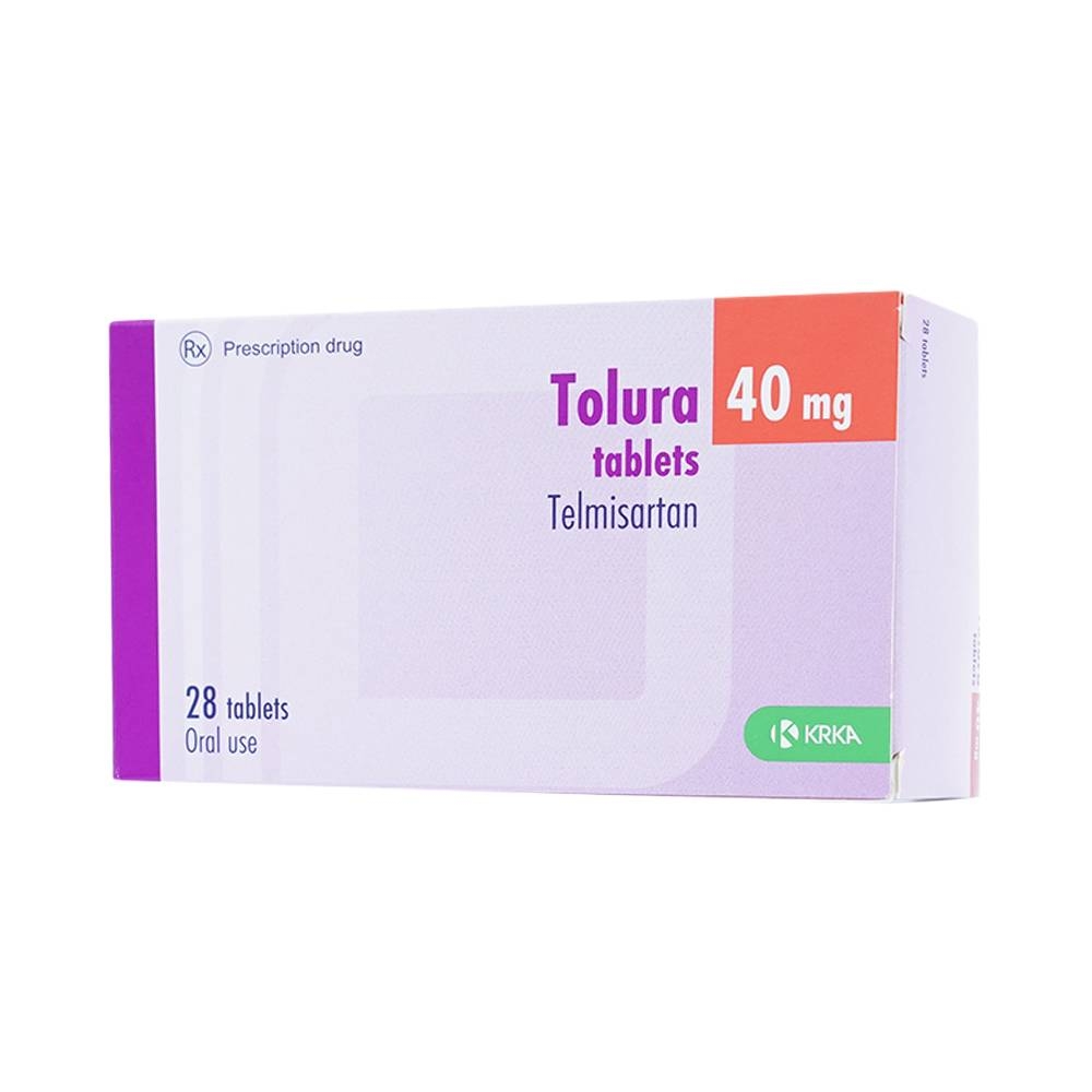 Hình ảnh Thuốc Tolura Tablets 40mg Krka điều trị cao huyết áp (4 vỉ x 7 viên)