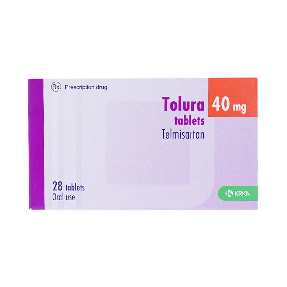 Hình ảnh Thuốc Tolura Tablets 40mg Krka điều trị cao huyết áp (4 vỉ x 7 viên)