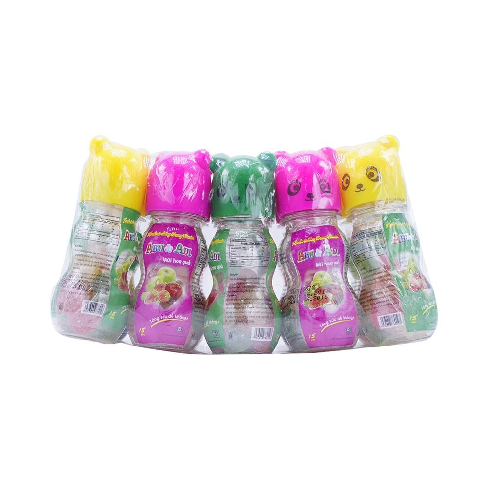 Hình ảnh Kẹo dẻo Abu Bibica Adi Hương Hoa Quả bổ sung vitamin C, B12 cho trẻ (15 viên)