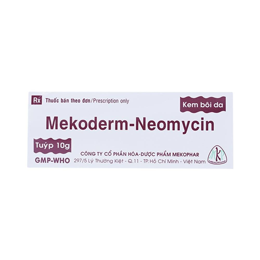 Hình ảnh Kem bôi da Mekoderm-Neomycin Mekophar điều trị chàm, vẩy nến, viêm da tiếp xúc (10g) 