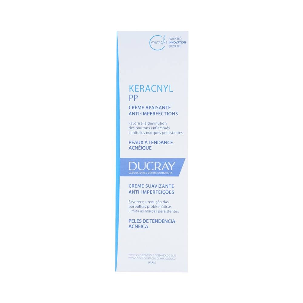 Hình ảnh Kem dưỡng da Ducray Keracnyl PP anti-Blemish Soothing Cream giảm các đốm mụn và mờ vết thâm do mụn (30ml)