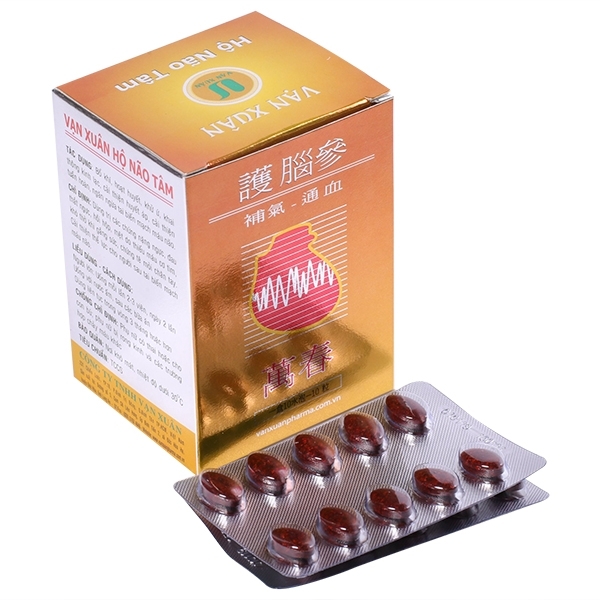 Hình ảnh Thuốc Hộ Não Tâm Vạn Xuân giúp bổ khí, hoạt huyết (40 viên)