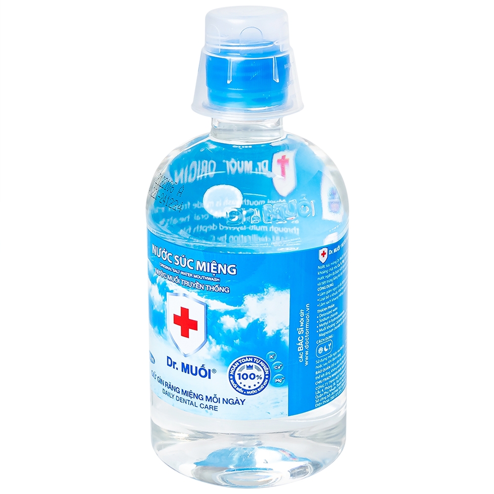 Hình ảnh Nước súc miệng Dr. Muối giảm nguy cơ các bệnh về răng miệng (500ml)
