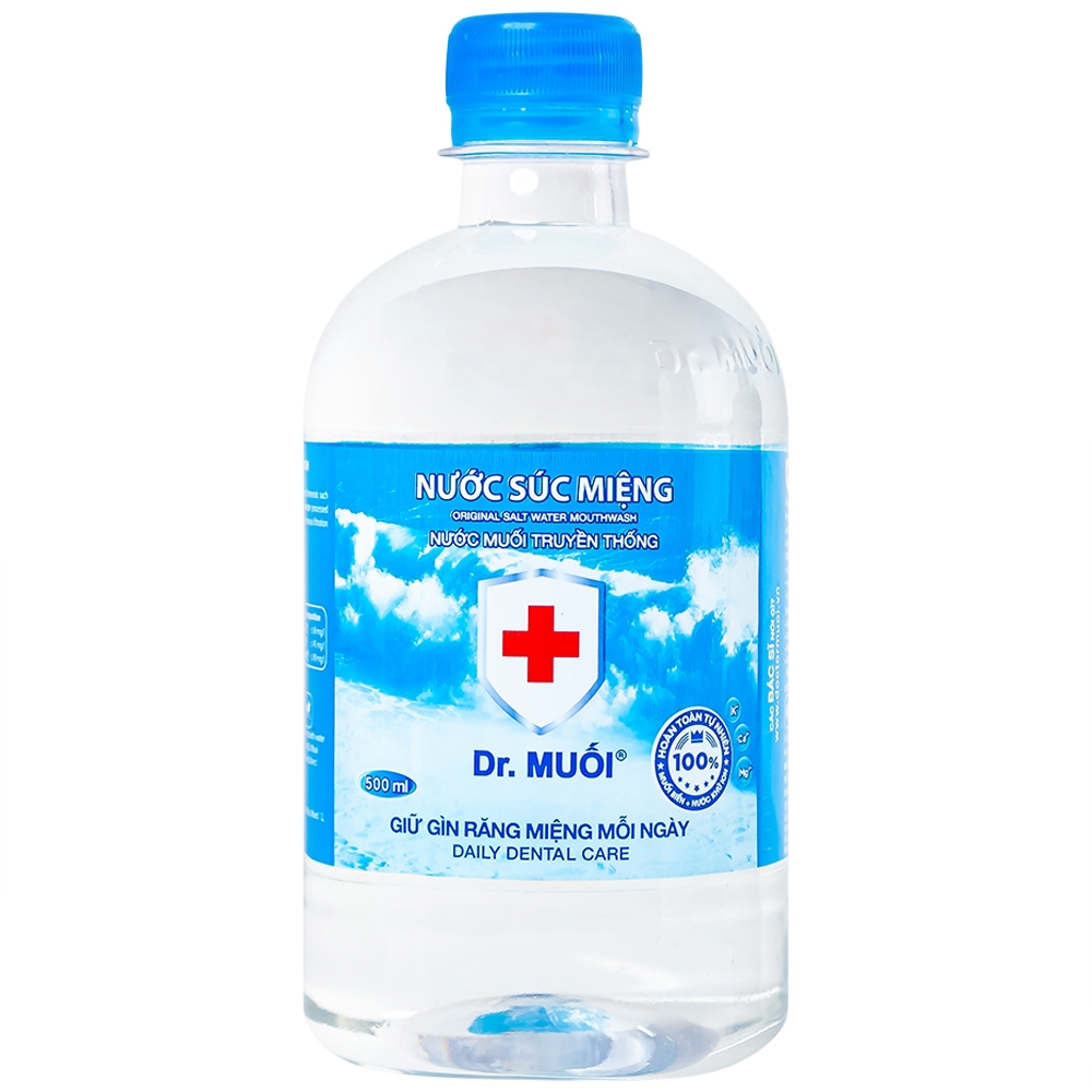 Hình ảnh Nước súc miệng Dr. Muối giảm nguy cơ các bệnh về răng miệng (500ml)