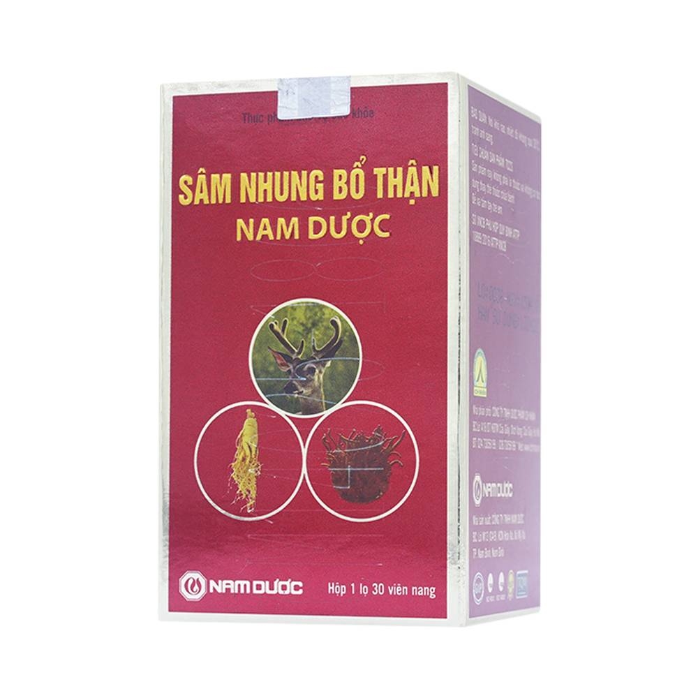 Hình ảnh Viên uống Sâm Nhung Bổ Thận Nam Dược hỗ trợ tráng dương, tăng cường sinh lực (30 viên)