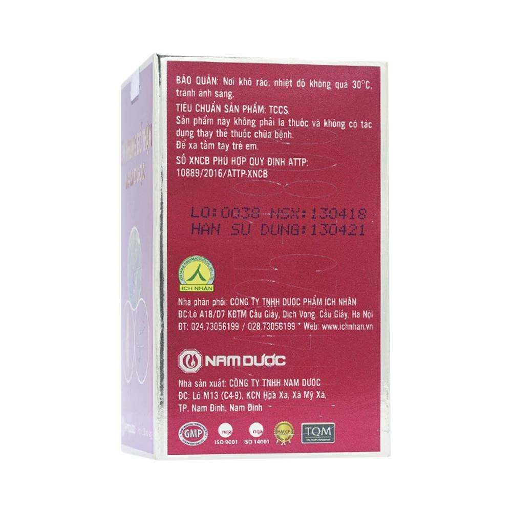 Hình ảnh Viên uống Sâm Nhung Bổ Thận Nam Dược hỗ trợ tráng dương, tăng cường sinh lực (30 viên)