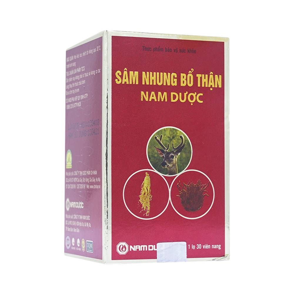 Hình ảnh Viên uống Sâm Nhung Bổ Thận Nam Dược hỗ trợ tráng dương, tăng cường sinh lực (30 viên)
