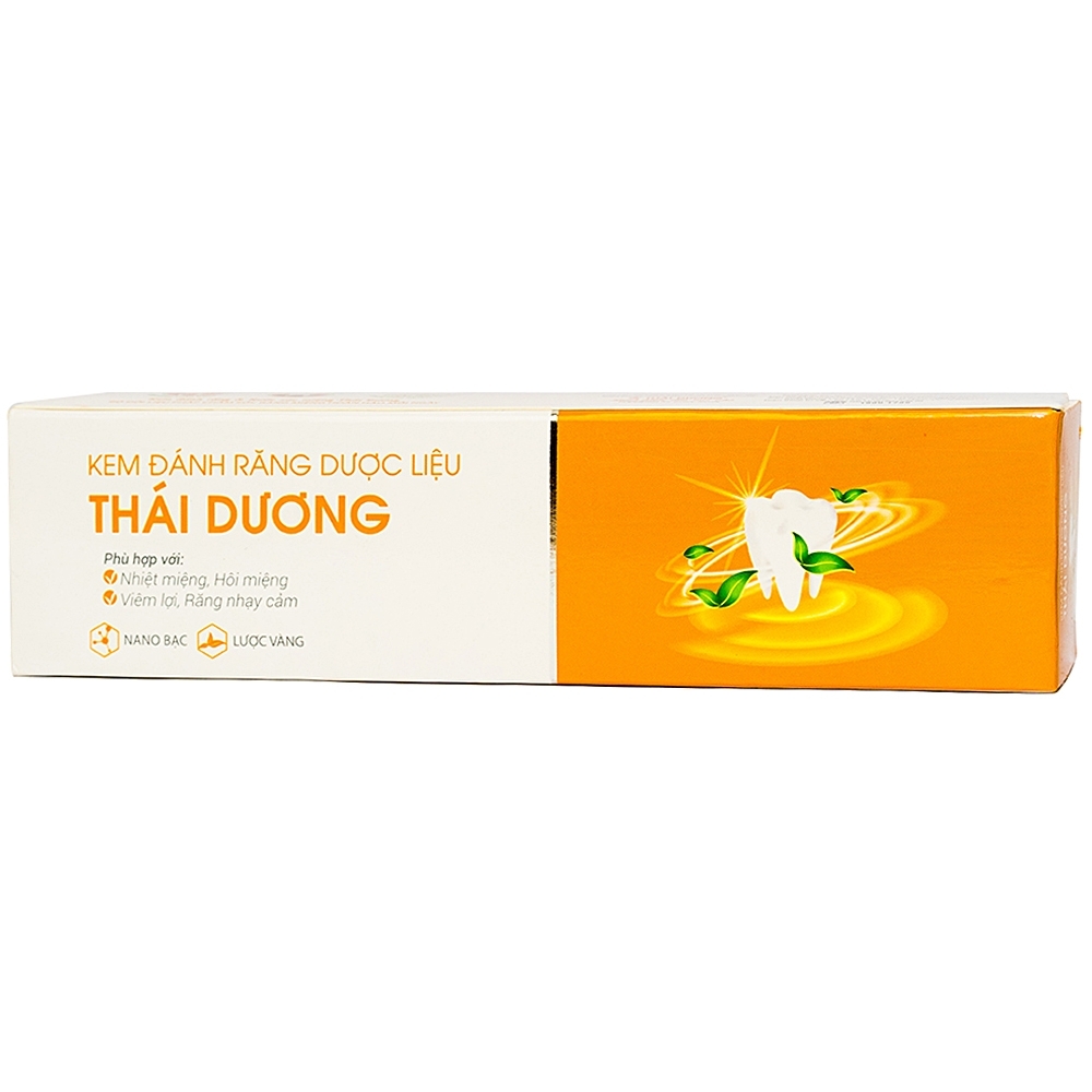 Hình ảnh Kem đánh răng dược liệu Thái Dương hạn chế nhiệt miệng, hôi miệng, viêm lợi, răng nhạy cảm (150g)