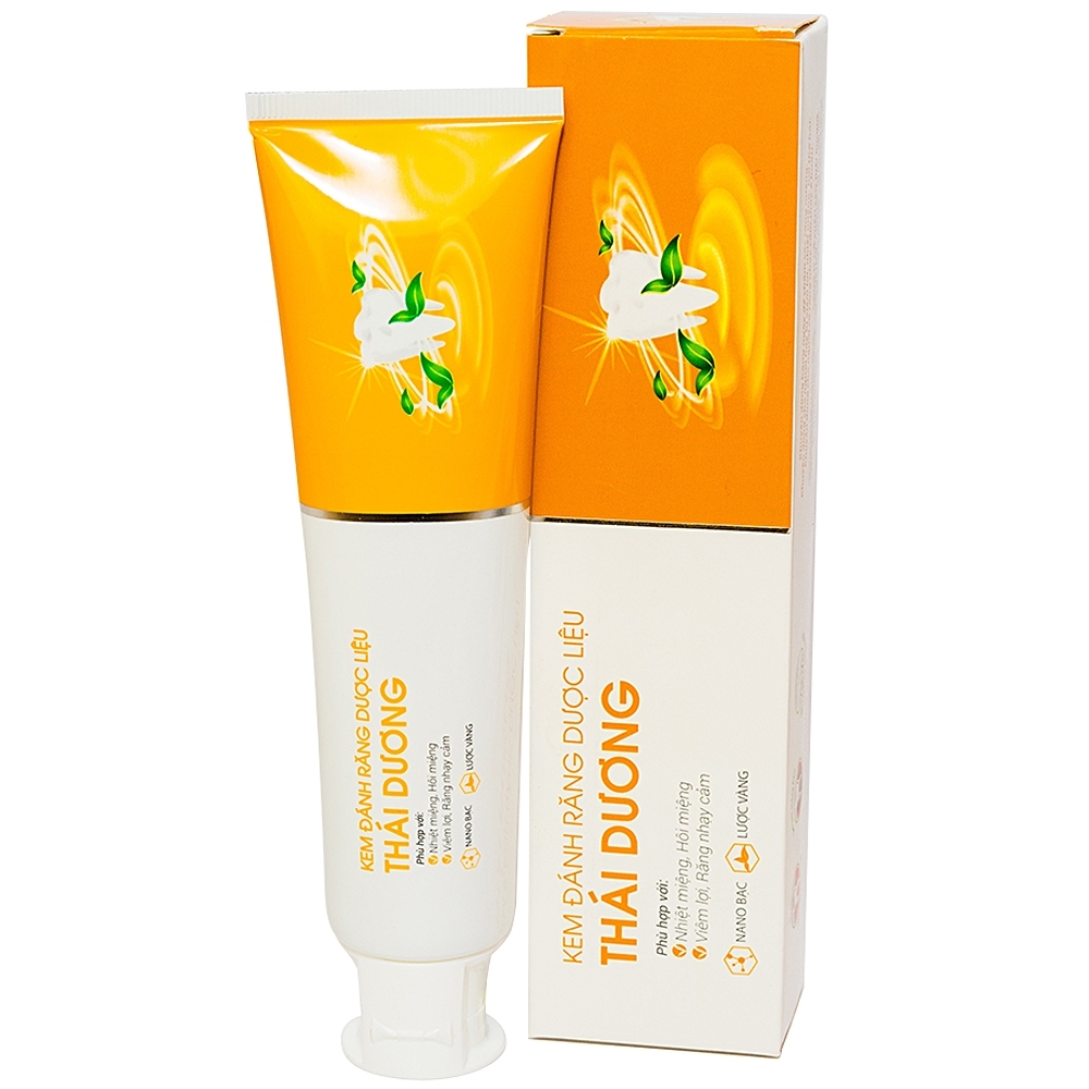 Hình ảnh Kem đánh răng dược liệu Thái Dương hạn chế nhiệt miệng, hôi miệng, viêm lợi, răng nhạy cảm (150g)