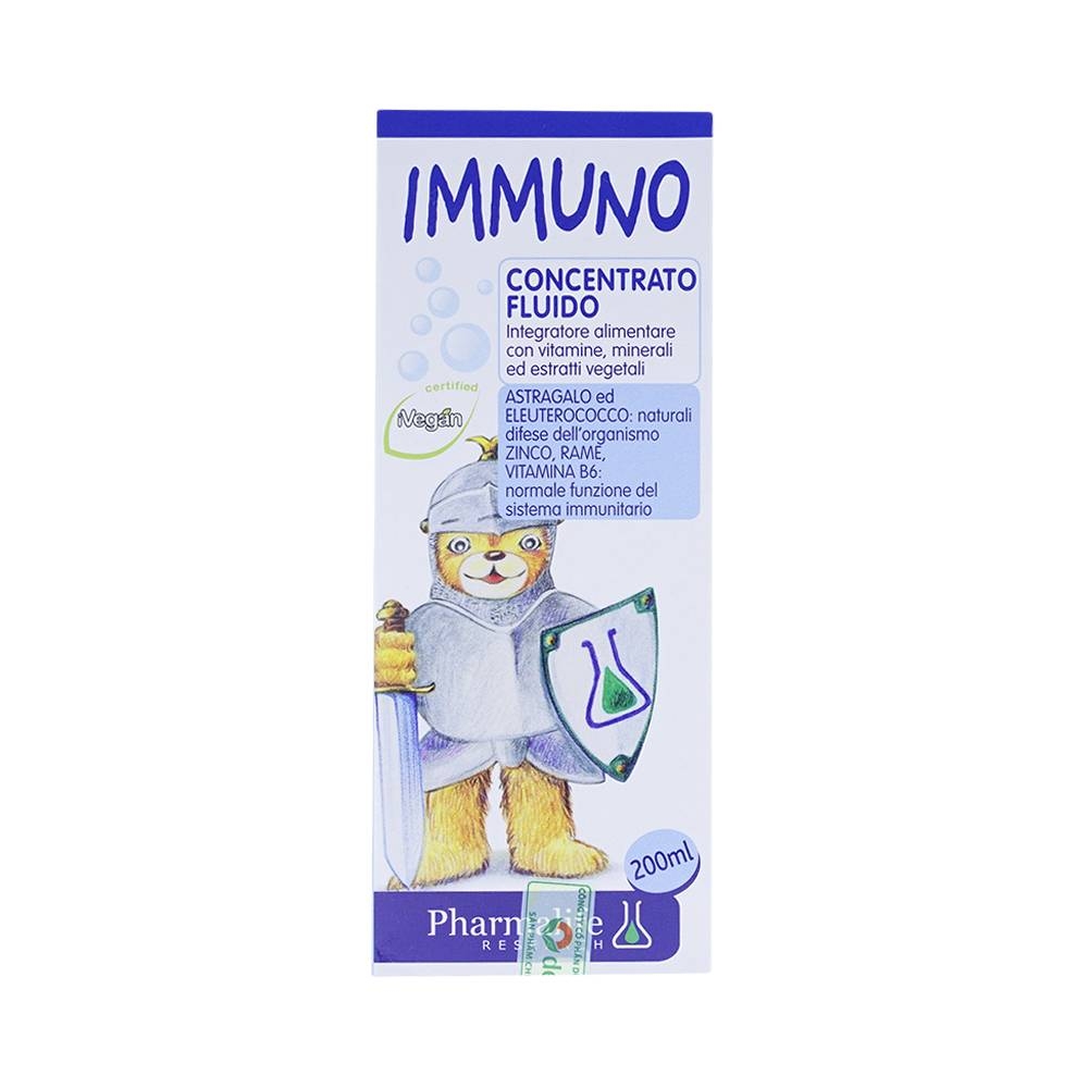 Hình ảnh Siro Immuno Bimbi Concentrato Fluido Pharmalife hỗ trợ tăng cường chức năng miễn dịch (200ml)