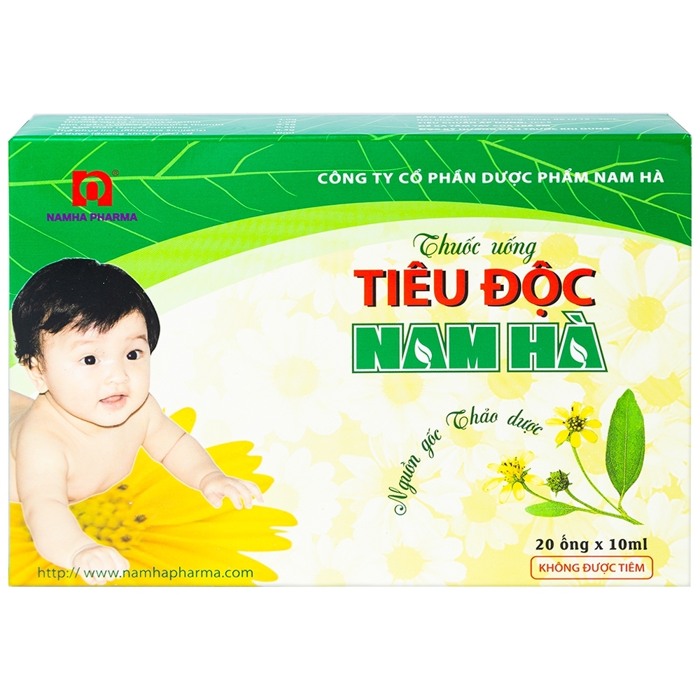 Hình ảnh Dung dịch Tiêu Độc Nam Hà giải nhiệt độc, tiêu viêm (20 ống x 10ml)