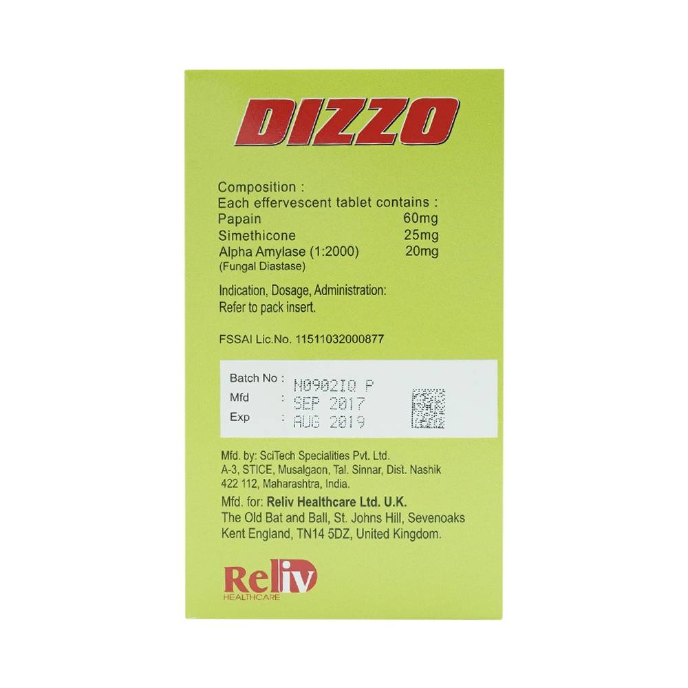 Hình ảnh Viên sủi Dizzo Pineapple Reliv giúp ăn ngon miệng hơn, tăng cường chuyển hóa (12 vỉ x 4 viên)