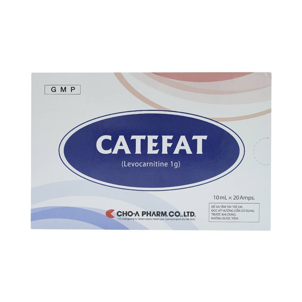Hình ảnh Dung dịch uống Catefat Cho-A điều trị đau thắt ngực, nhồi máu cơ tim (20 ống x 10ml)