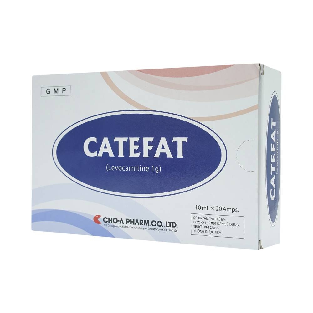 Hình ảnh Dung dịch uống Catefat Cho-A điều trị đau thắt ngực, nhồi máu cơ tim (20 ống x 10ml)