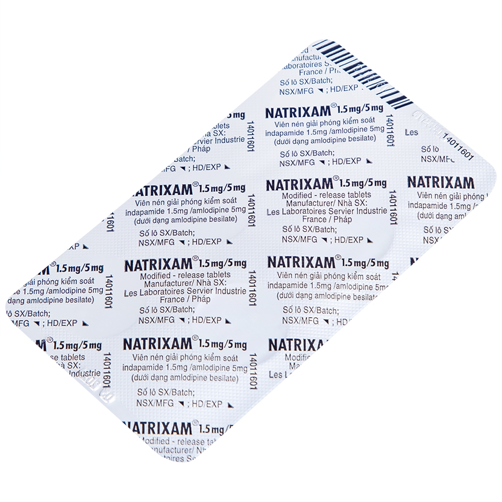 Hình ảnh Thuốc Natrixam 1.5mg/5mg LES điều trị tăng huyết áp (30 viên)