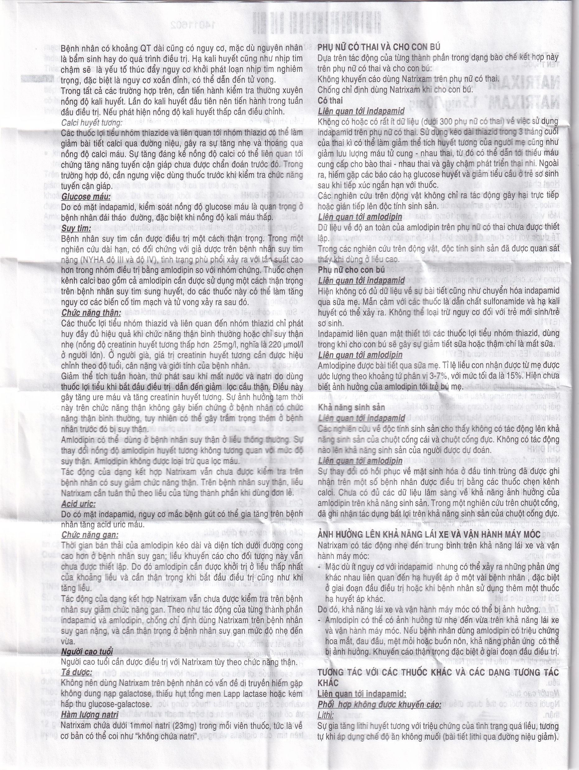 Hình ảnh Thuốc Natrixam 1.5mg/5mg LES điều trị tăng huyết áp (30 viên)