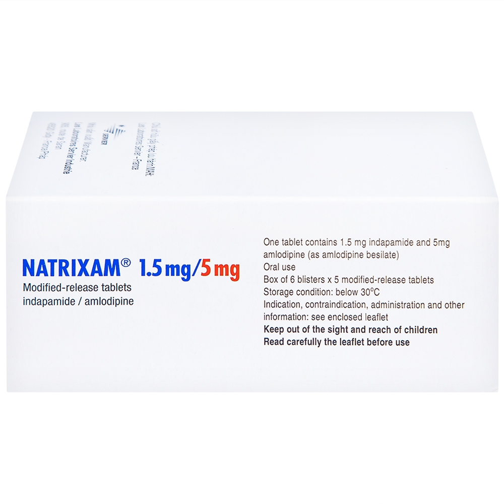 Hình ảnh Thuốc Natrixam 1.5mg/5mg LES điều trị tăng huyết áp (30 viên)