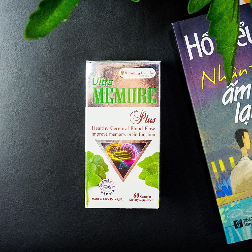 Hình ảnh Viên uống Ultra Memore Plus Vitamins For Life hỗ trợ tăng cường hoạt động tuần hoàn não (60 viên)