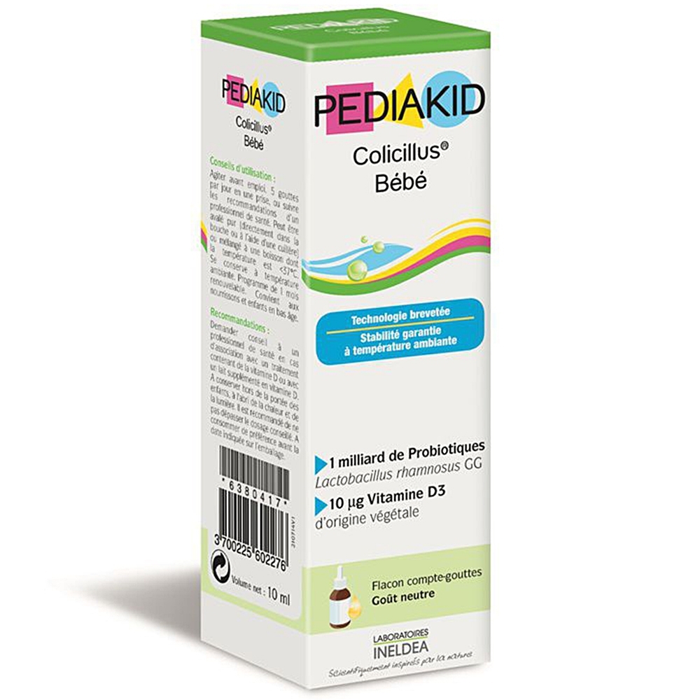 Hình ảnh Siro Pediakid Colicillus Bébé làm cân bằng hệ vi khuẩn tiêu hóa, tăng khả năng hấp thu thức ăn (10ml)