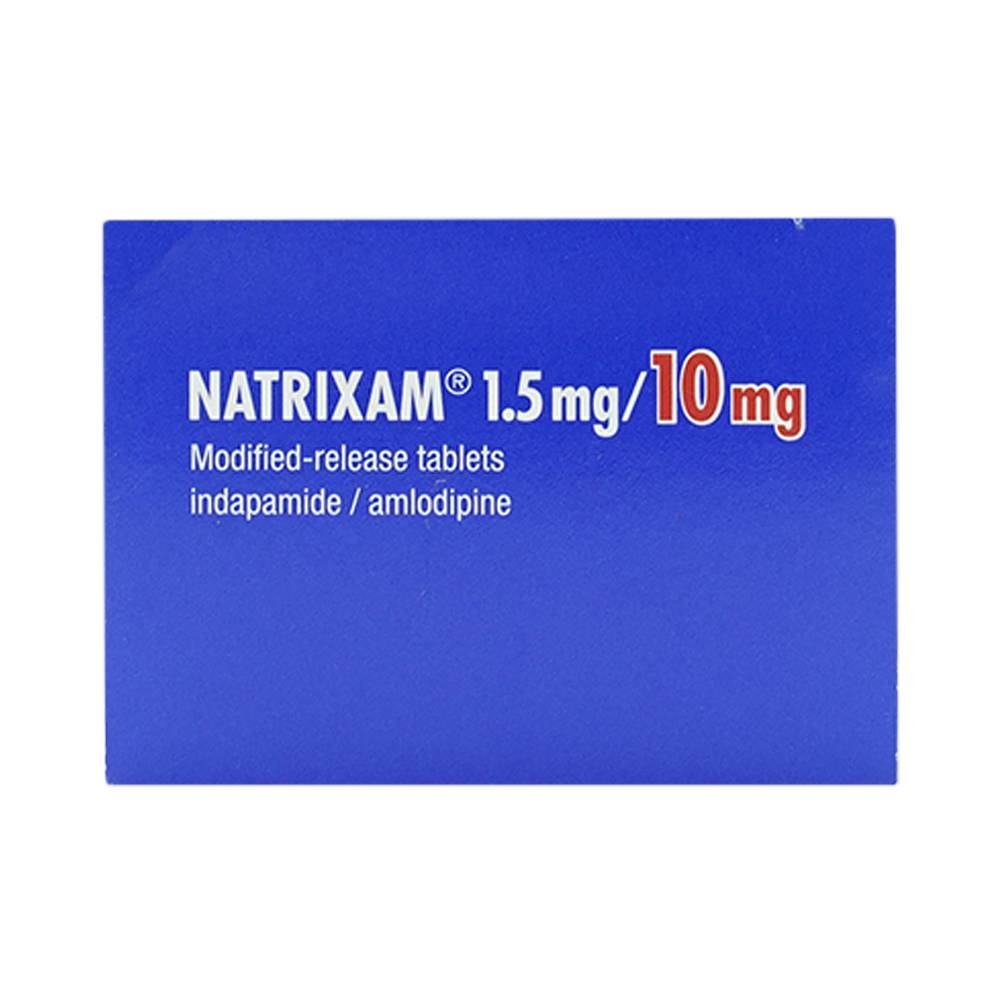 Hình ảnh Viên nén Natrixam 1.5mg/10mg Servier điều trị tăng huyết áp (6 vỉ x 5 viên) 