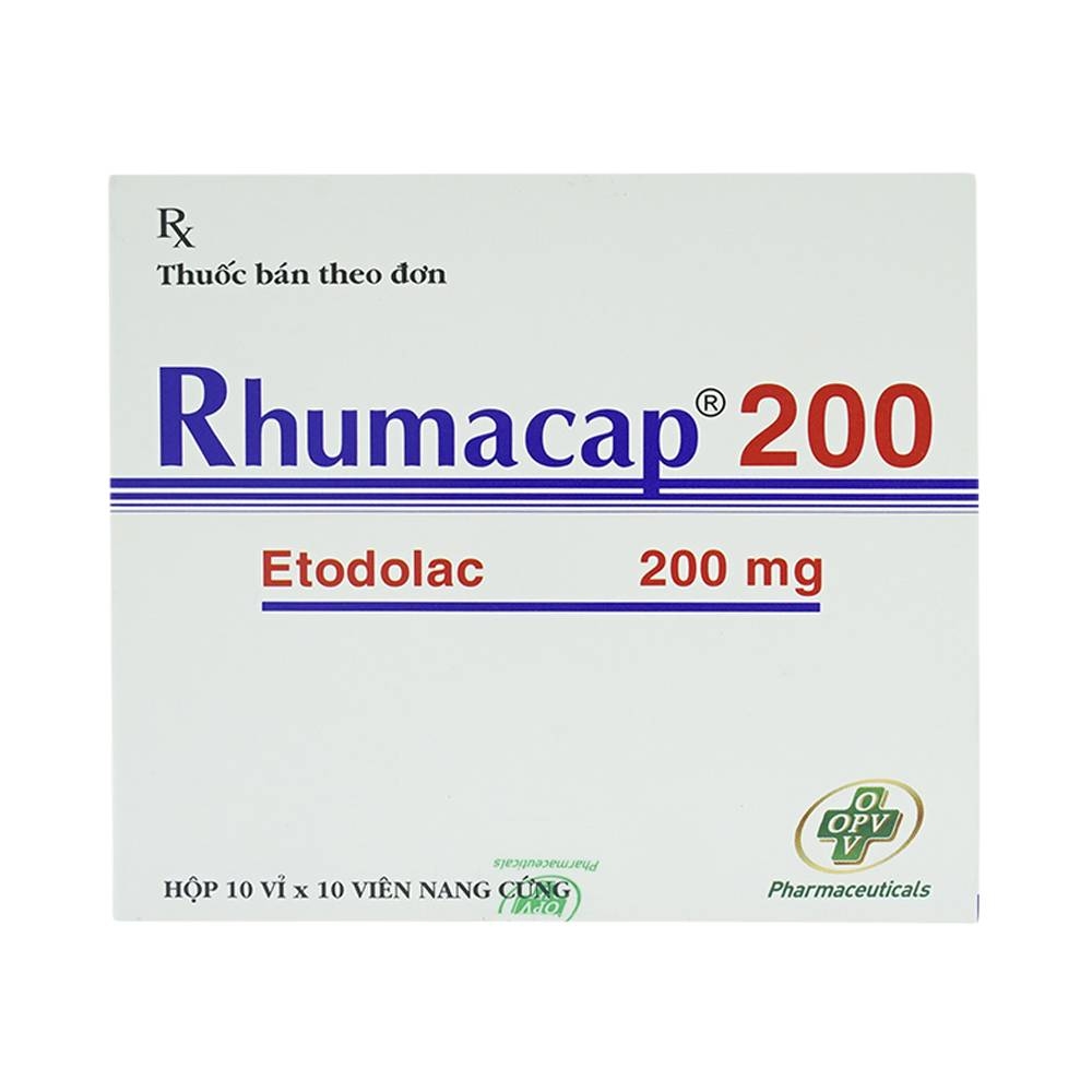 Hình ảnh Thuốc Rhumacap 200 OPV điều trị viêm khớp dạng thấp (10 vỉ x 10 viên)