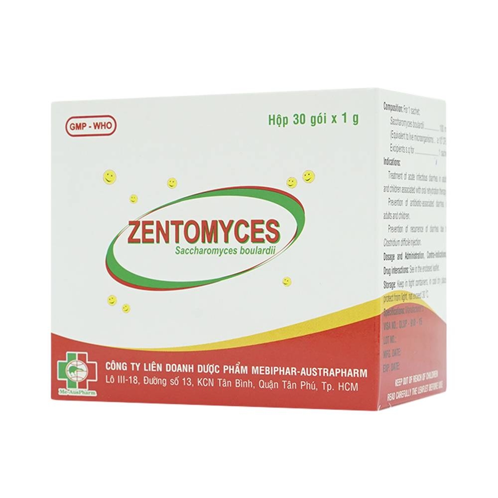 Hình ảnh Bột Zentomyces Mebiphar điều trị tiêu chảy cấp (30 gói x 1g)