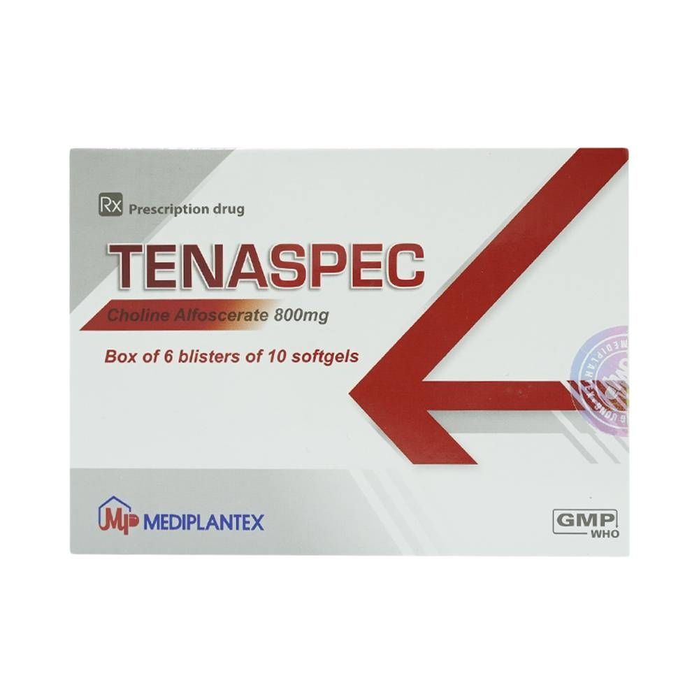 Hình ảnh Thuốc Tenaspec Mediplantex điều trị và phục hồi sau đột quỵ (60 viên)