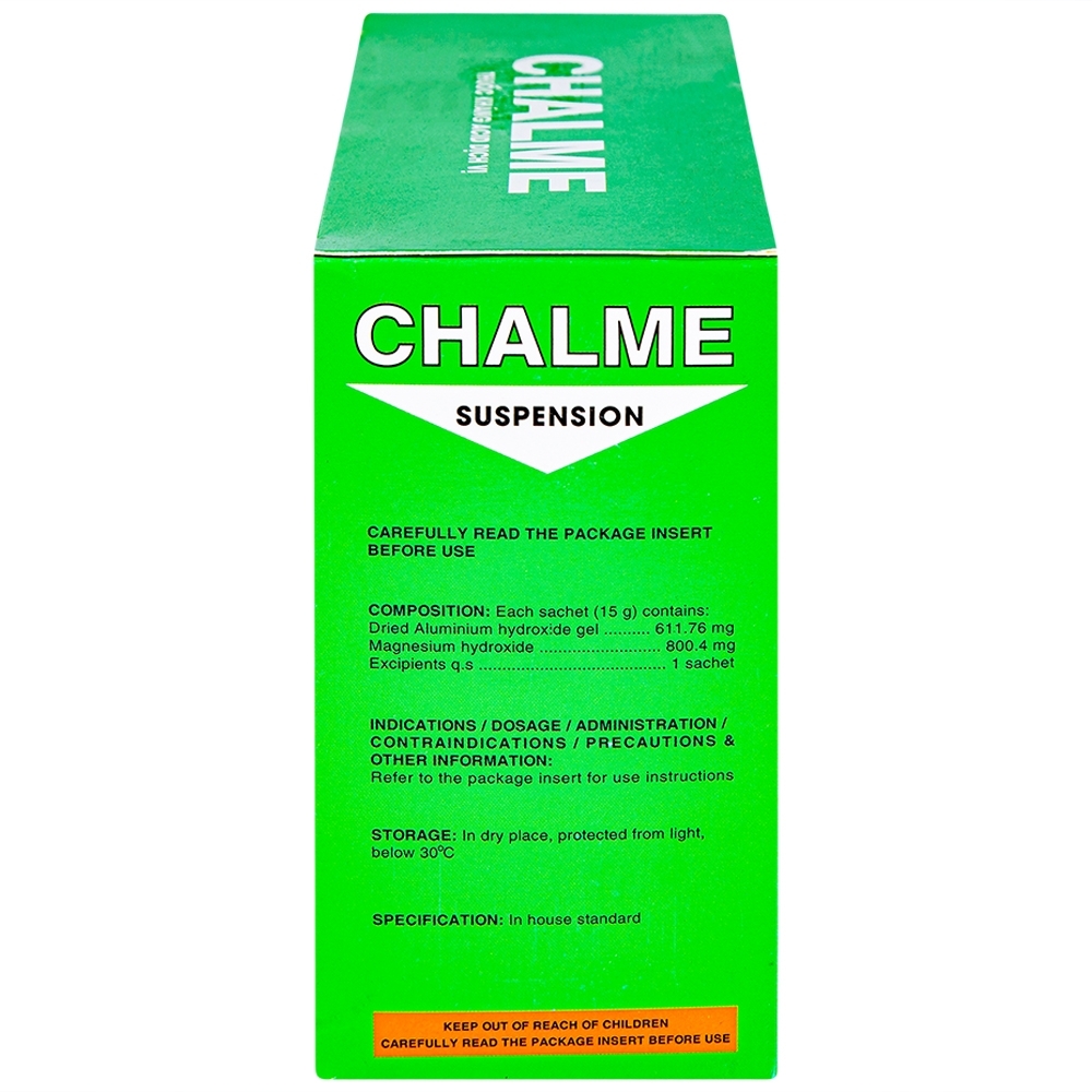 Hình ảnh Hỗn dịch uống Chalme Davipharm điều trị viêm loét dạ dày (20 gói x 15g)