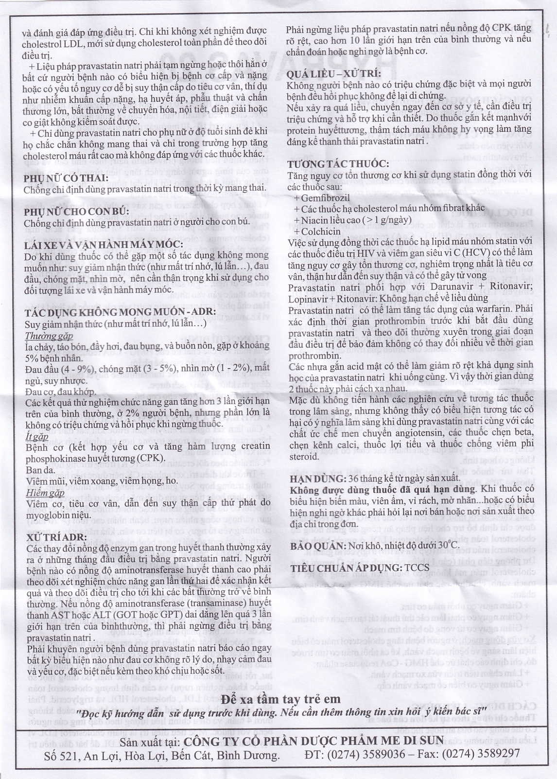 Hình ảnh Thuốc Hypravas 20 Medisun điều trị tăng cholesterol máu, xơ vữa động mạch (6 vỉ x 10 viên)