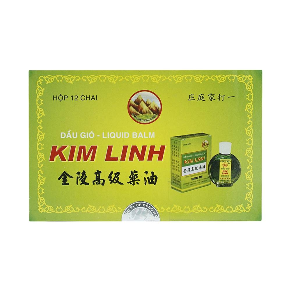 Hình ảnh Dầu gió Kim Linh 6ml giảm cảm ho, sổ mũi, đau nhức xương khớp (12 chai)