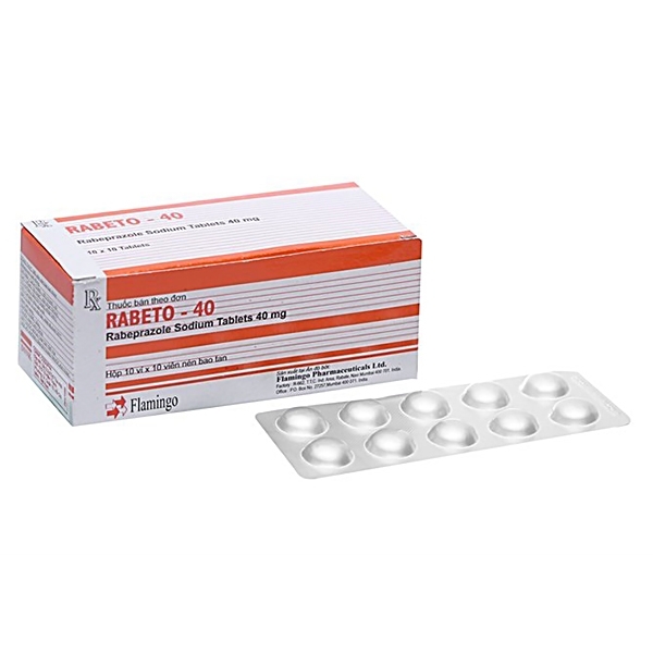 Hình ảnh Thuốc Rabeto 40mg FIamingo điều trị trào ngược dạ dày (10 vỉ x 10 viên)