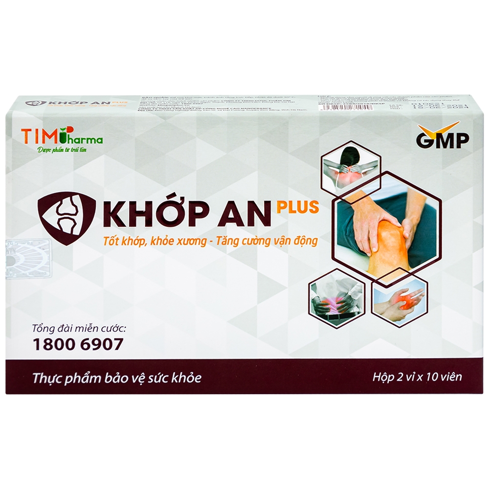 Hình ảnh Viên uống Khớp An Plus Nanofrance hoạt huyết, mạnh gân xương (2 vỉ x 10 viên)