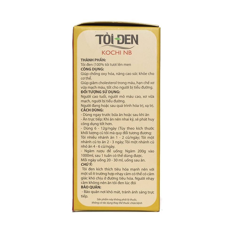 Hình ảnh Tỏi Đen Kochi NB giúp chống oxy hóa, nâng cao sức khỏe cho cơ thể (36g)