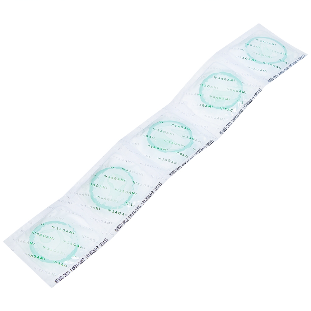 Hình ảnh Bao cao su Sagami Are - Are có gân và chấm nổi  phòng tránh thai và các bệnh lây qua đường tình dục (5 cái)
