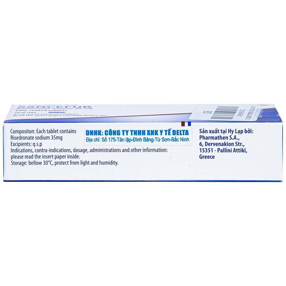Hình ảnh Thuốc Sancefur 35mg Pharmathen điều trị và phòng ngừa loãng xương (1 vỉ x 4 viên)