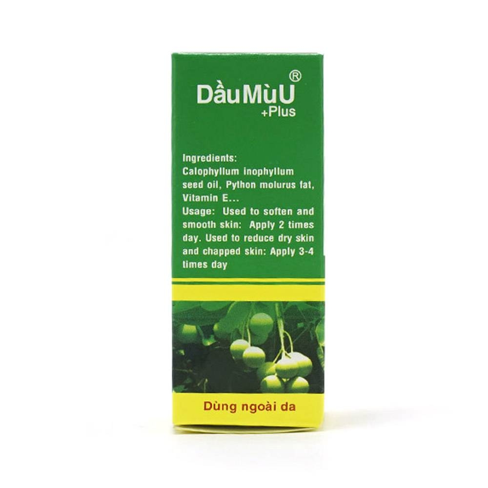 Hình ảnh Dầu Mù U Plus Thiên Khánh làm mềm mượt, mau liền da, giảm khô da và nứt nẻ da (12ml)