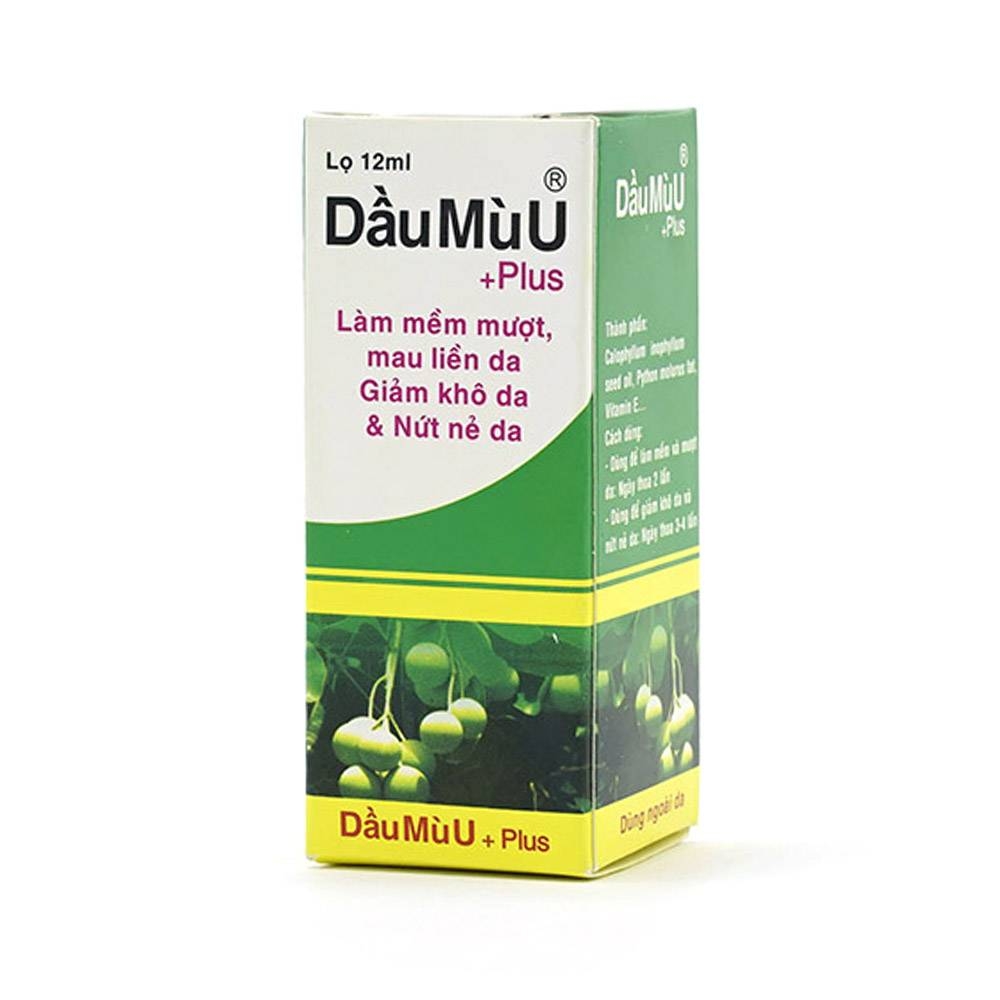 Hình ảnh Dầu Mù U Plus Thiên Khánh làm mềm mượt, mau liền da, giảm khô da và nứt nẻ da (12ml)