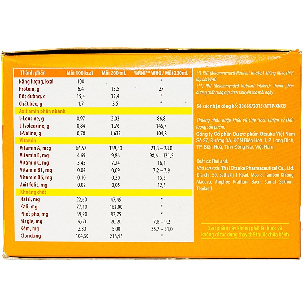 Hình ảnh Bột pha Aminoleban Oral hỗ trợ bệnh nhân suy gan (10 gói x 50g)