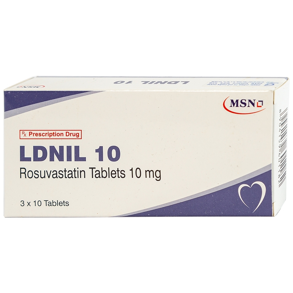 Hình ảnh Thuốc LDNIL 10 MSN điều trị tăng cholesterol (3 vỉ x10 viên)