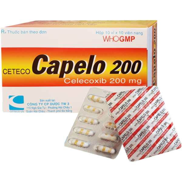 Hình ảnh Thuốc Ceteco Capelo 200 TW3 điều trị viêm dạng thấp (10 vỉ x 10 viên)