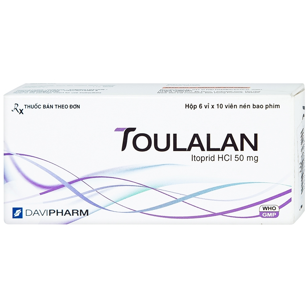 Hình ảnh Thuốc Toulalan Davipharm điều trị triệu chứng về dạ dày (6 vỉ x 10 viên)