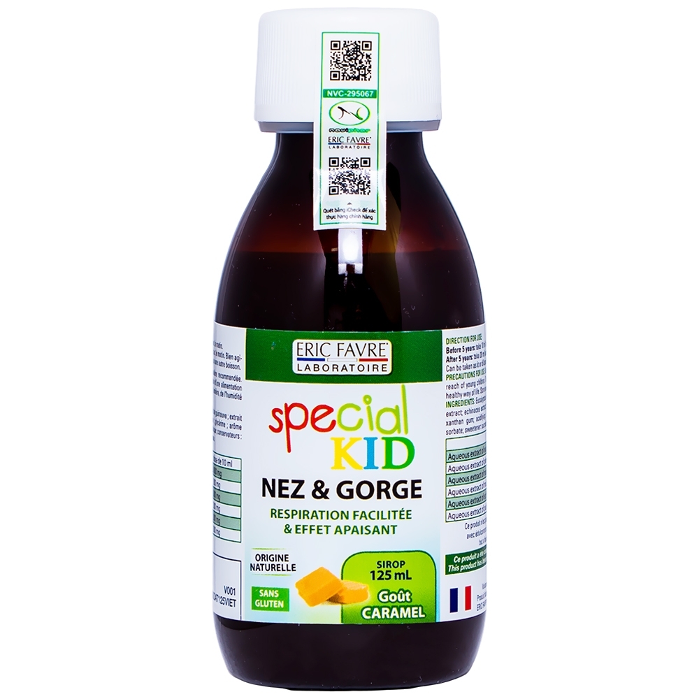 Hình ảnh Siro Special Kid Nez & Gorge hỗ trợ giảm viêm họng, viêm phế quản (125ml)