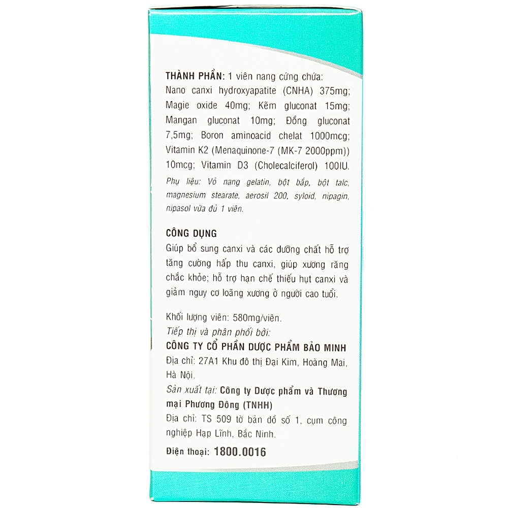 Hình ảnh Viên uống Avisure Hi-Cal Trường Thọ Pharma bổ canxi và các dưỡng chất (60 viên)