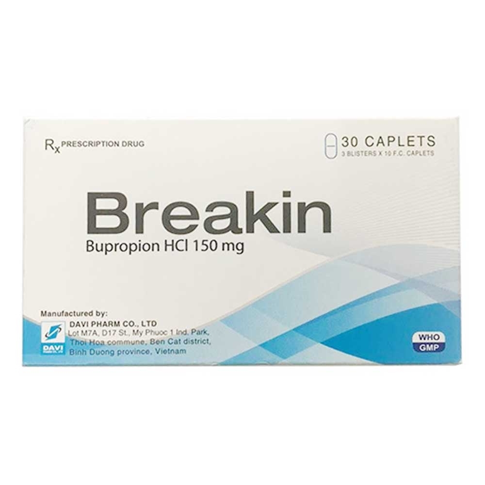 Hình ảnh Thuốc Breakin Davi Pharm điều trị rối loạn trầm cảm (3 vỉ x 10 viên)