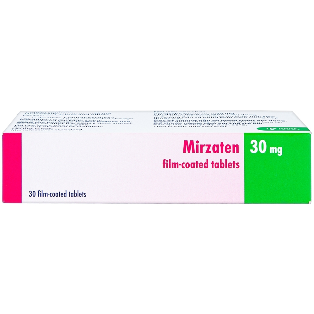 Hình ảnh Viên nén Mirzaten 30mg KRKA điều trị trầm cảm (3 vỉ x 10 viên)