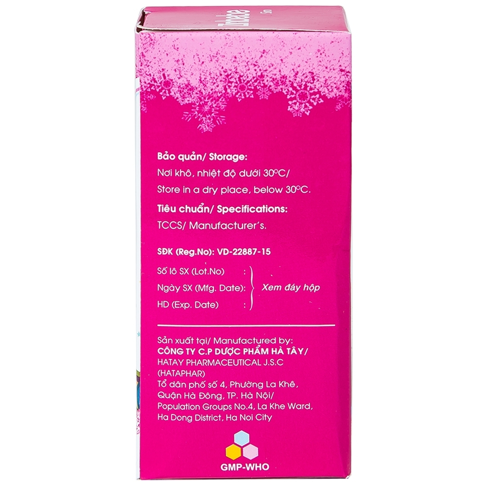 Hình ảnh Siro Zinbebe Hataphar bổ sung và dự phòng thiếu kẽm (60ml)