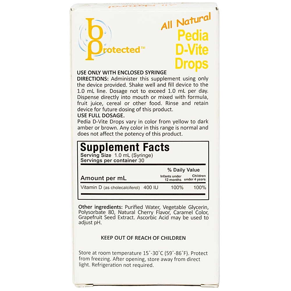 Hình ảnh Dung dịch Pedia D - Vite Drops bổ sung Vitamin D3 giúp phát triển xương răng (30ml)